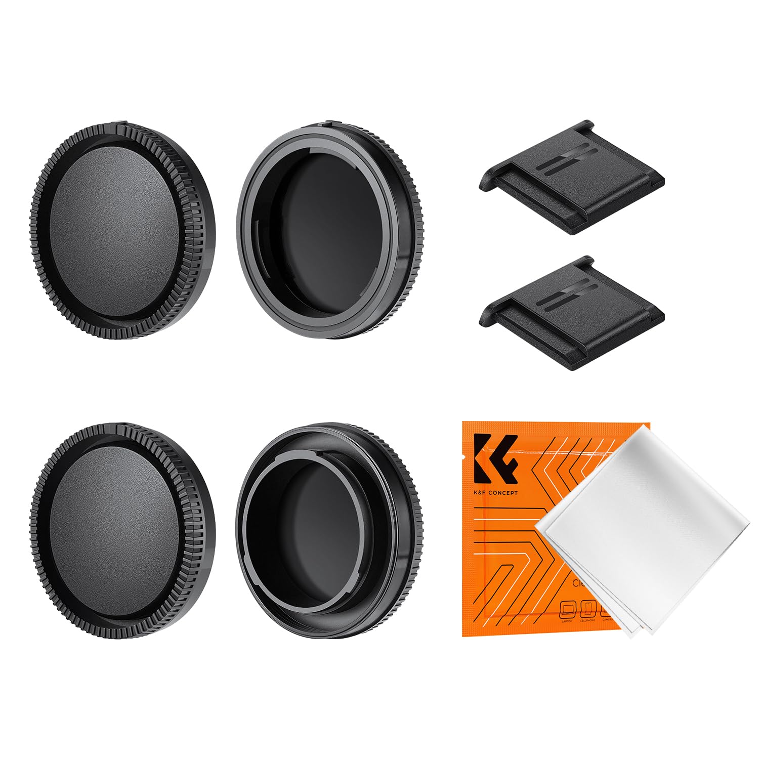 Amazon.com : K&F Concept E Mount Body Cap & Rear Lens Cover for